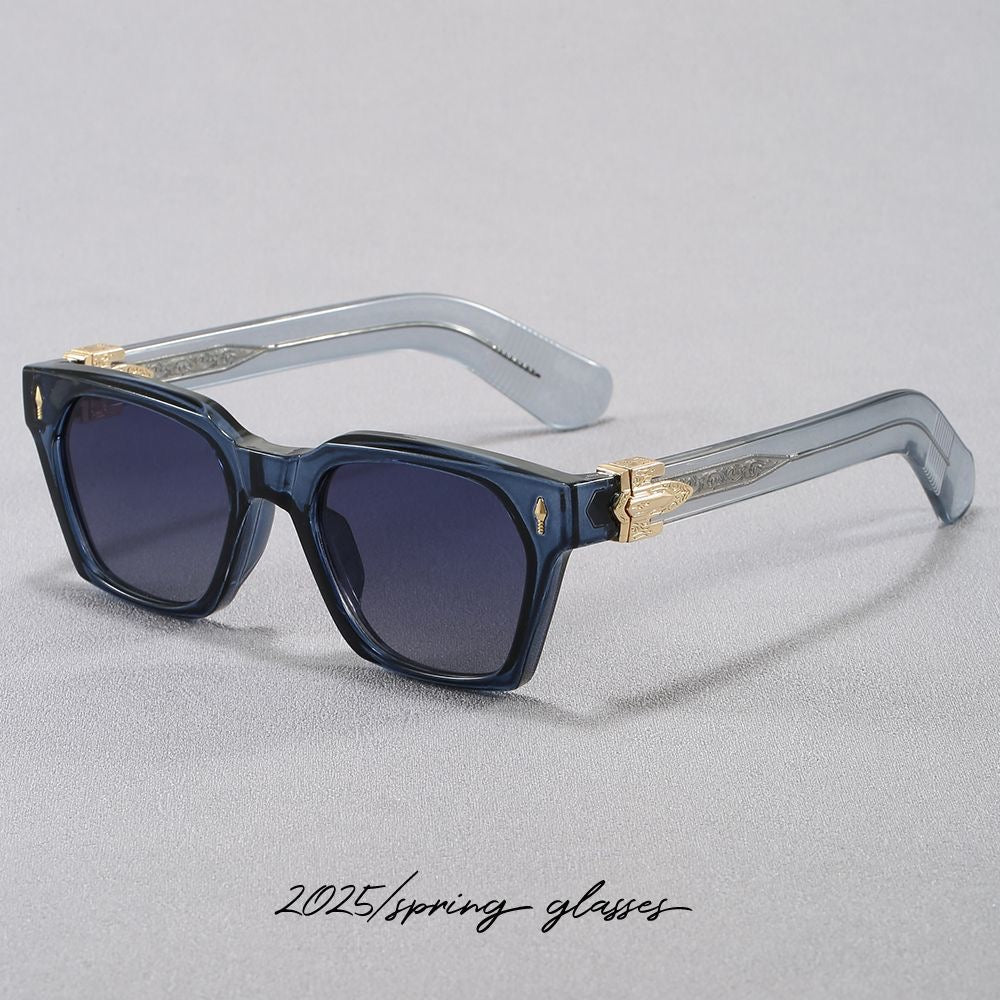 FKLANER Retro Square Sunglasses – Unisex UV Protection Outdoor Shades