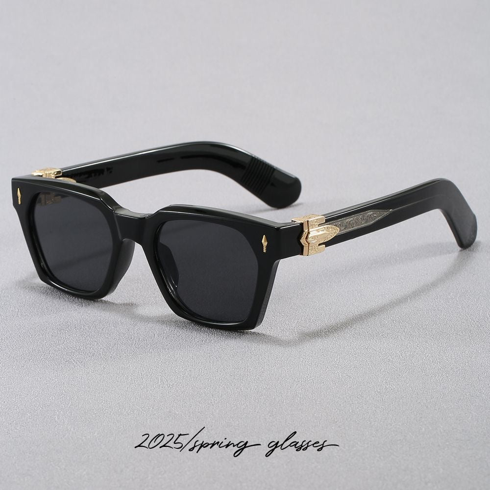 FKLANER Retro Square Sunglasses – Unisex UV Protection Outdoor Shades