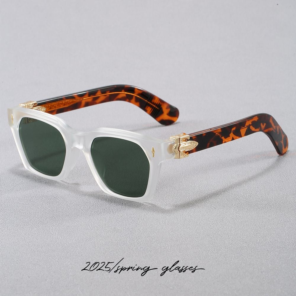 FKLANER Retro Square Sunglasses – Unisex UV Protection Outdoor Shades